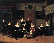 Adriaen van ostade Family portrait. oil on canvas